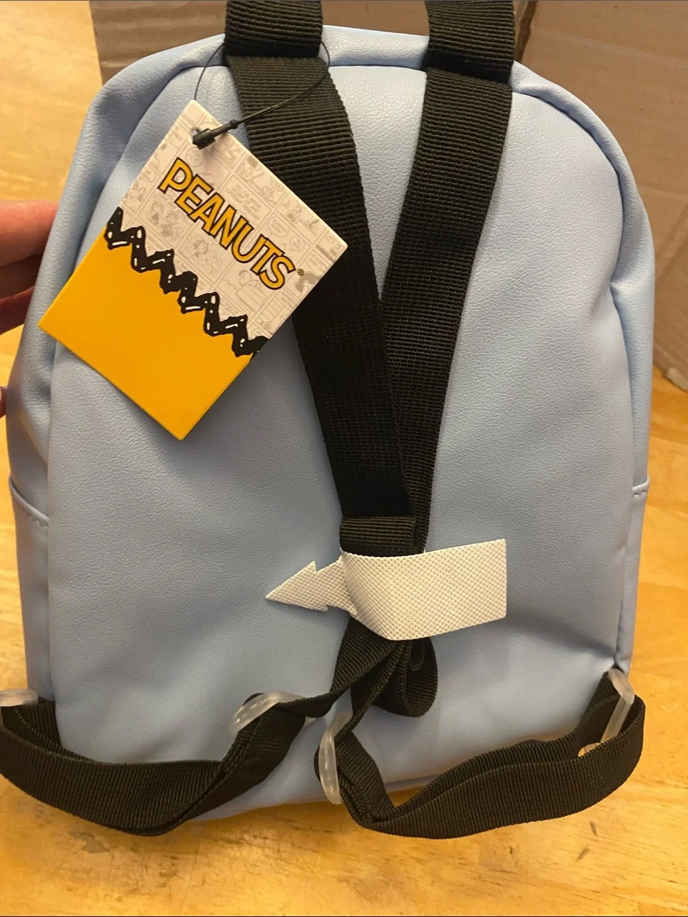 Peanuts Snoopy Mini Backpack w front pouch abt 8x10x3.5. NWT